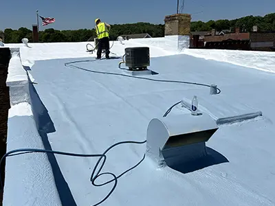 commercial roofing contractor OH Ohio spray foam coating 1